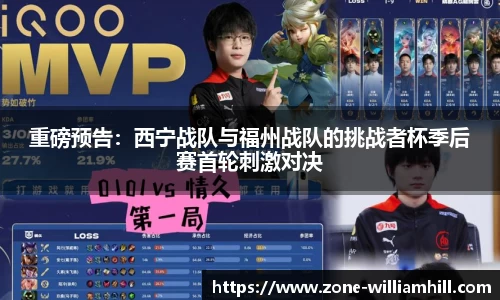 重磅预告:西宁战队与福州战队的挑战者杯季后赛首轮刺激对决