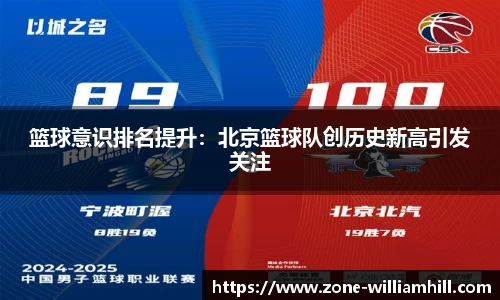 篮球意识排名提升：北京篮球队创历史新高引发关注